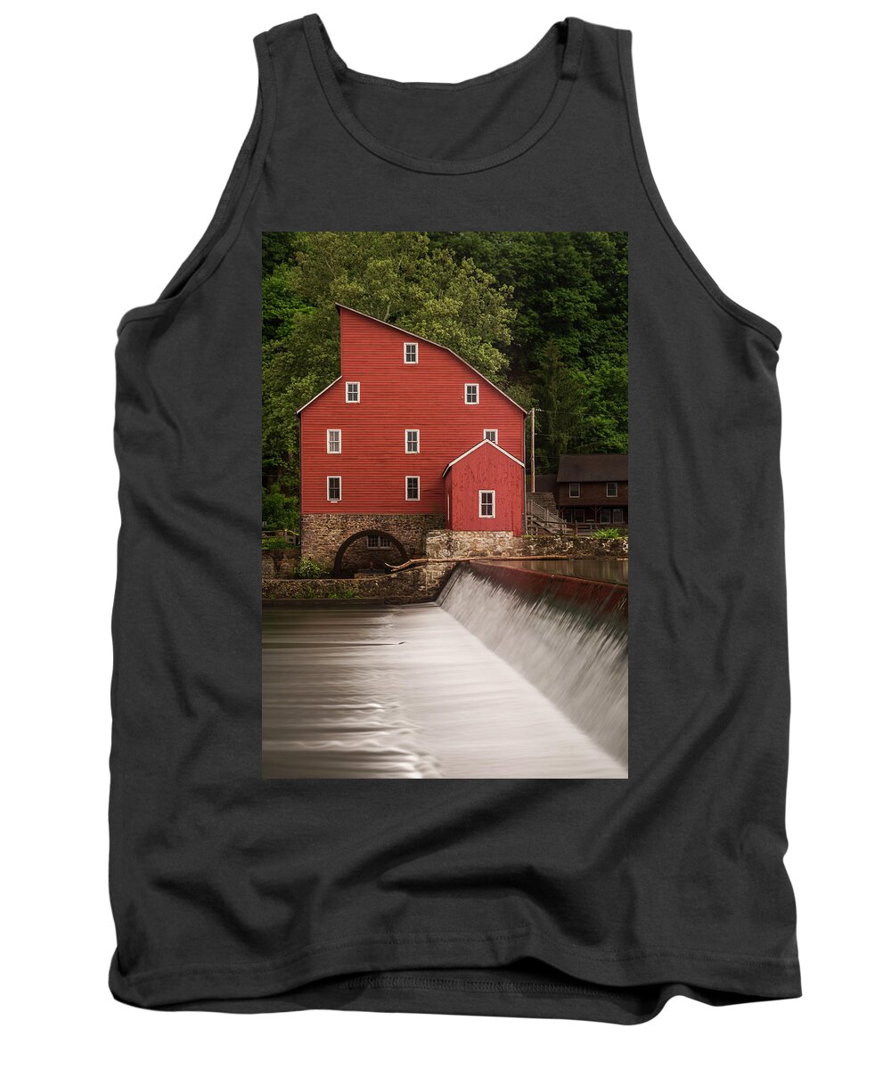 Terry Deluco Tank Top featuring the photograph Red Mill Clinton New Jersey by Terry DeLuco