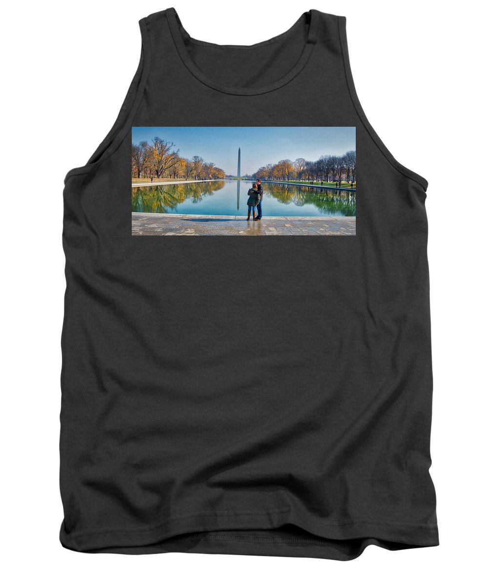 Reflecting Tank Top featuring the photograph Reflecting Pool by Farol Tomson