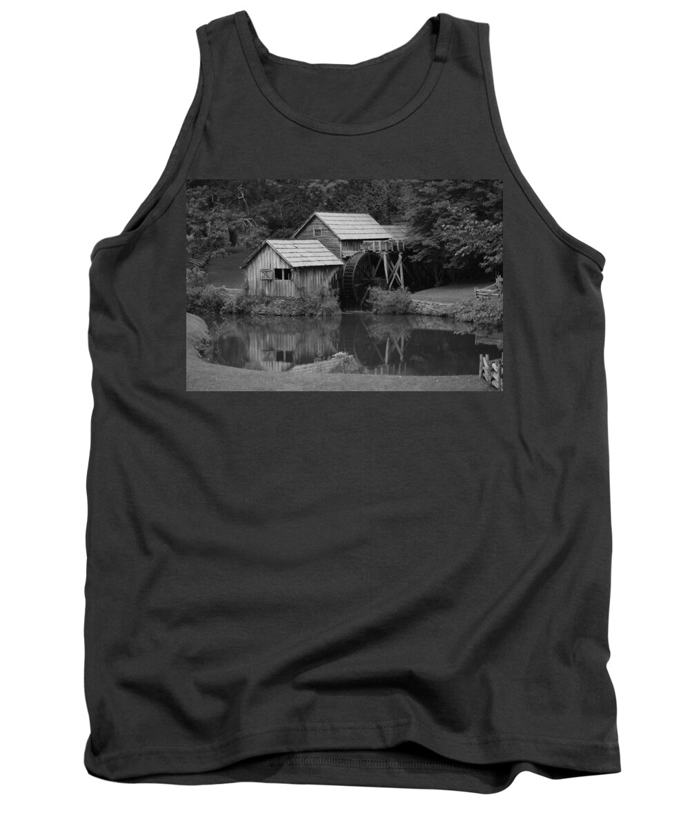 Mabry Mill Tank Top featuring the photograph Reflecting the Mill by Eric Liller