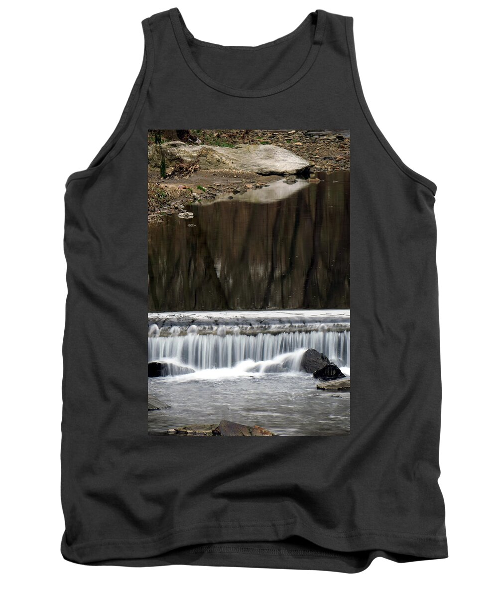 03.19.16_b Img_0234 Tank Top featuring the photograph Reflexions and Water Fall by Dorin Adrian Berbier