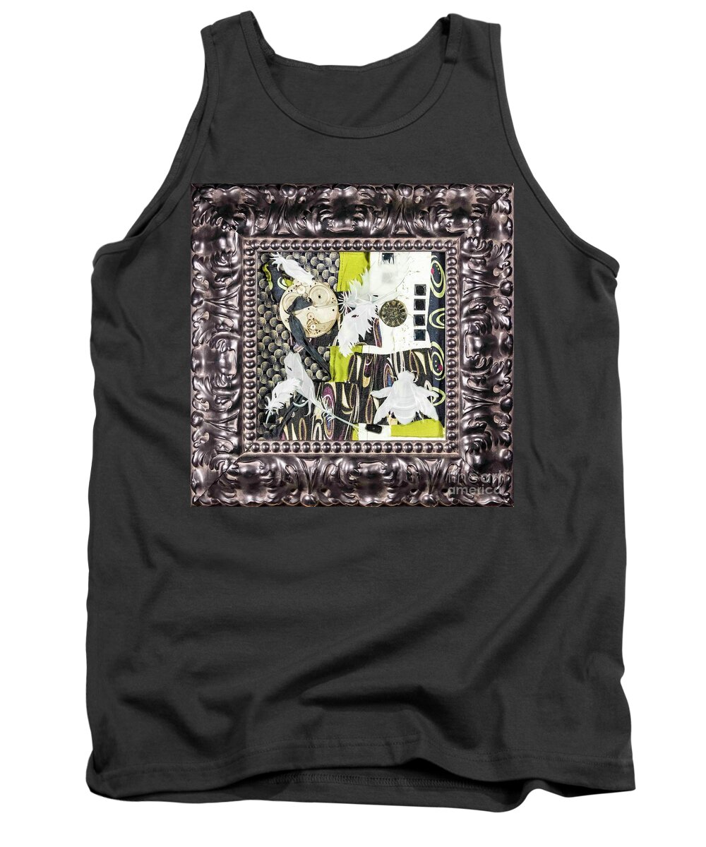 Carved Glass Tank Top featuring the glass art Remembrance III by Alone Larsen