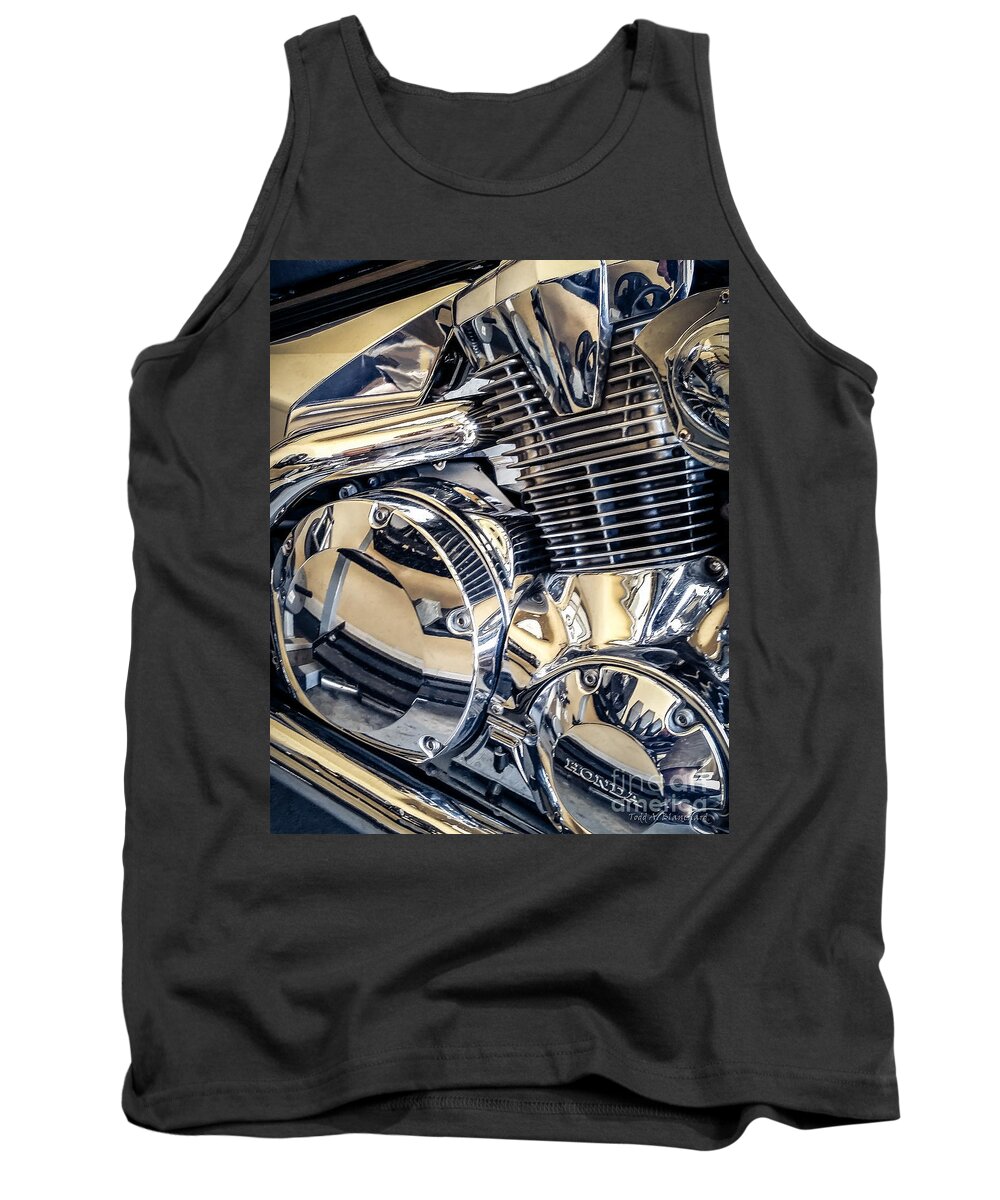 Abstract Tank Top featuring the photograph Revved by Todd Blanchard