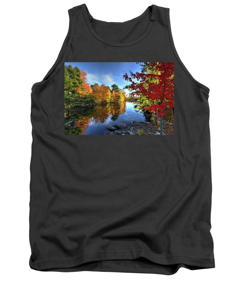 Fall Tank Top featuring the photograph River Run Magic by Jeff Cooper