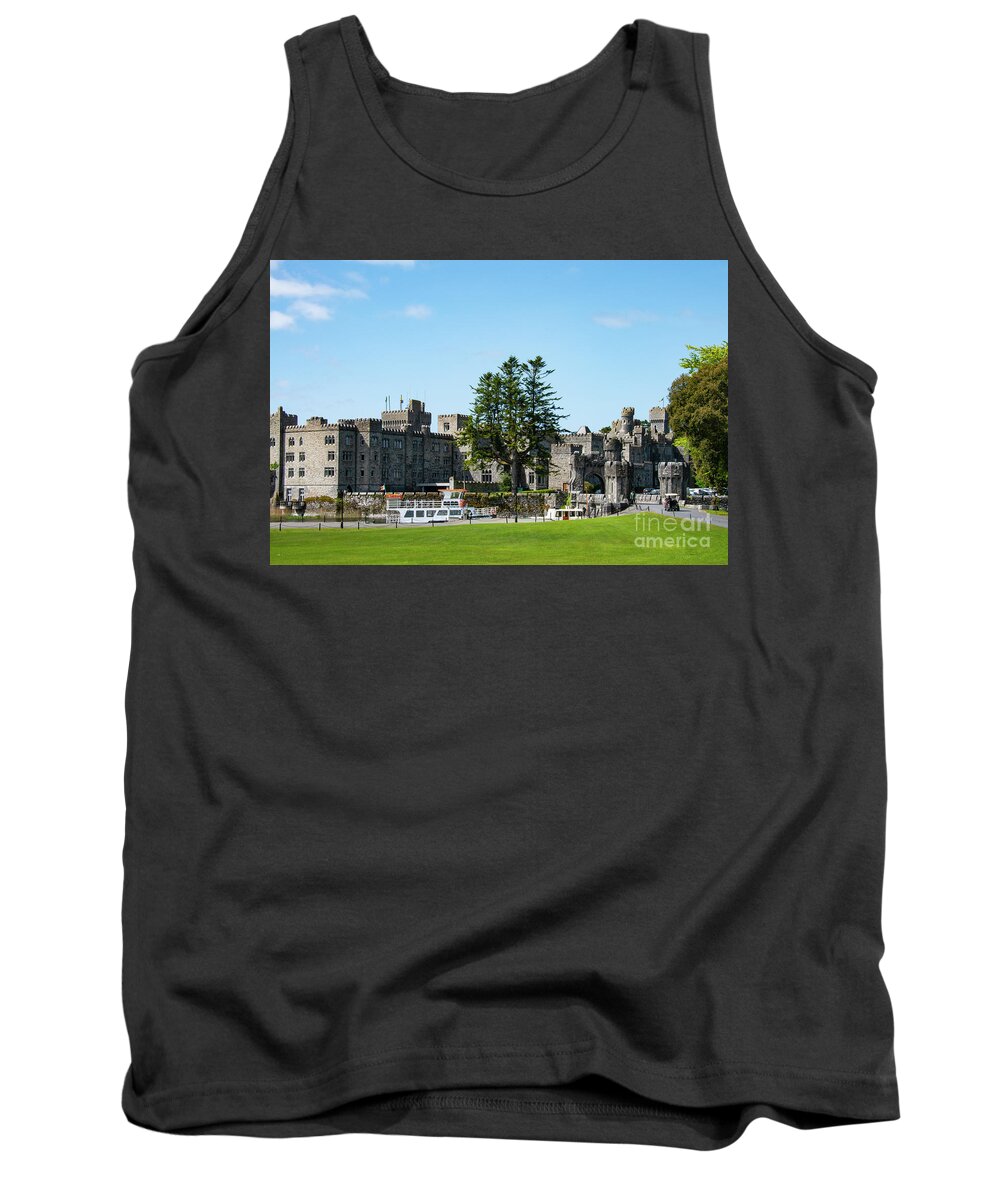 Cong Tank Top featuring the photograph Riverboat at Ashford Castle by Bob Phillips