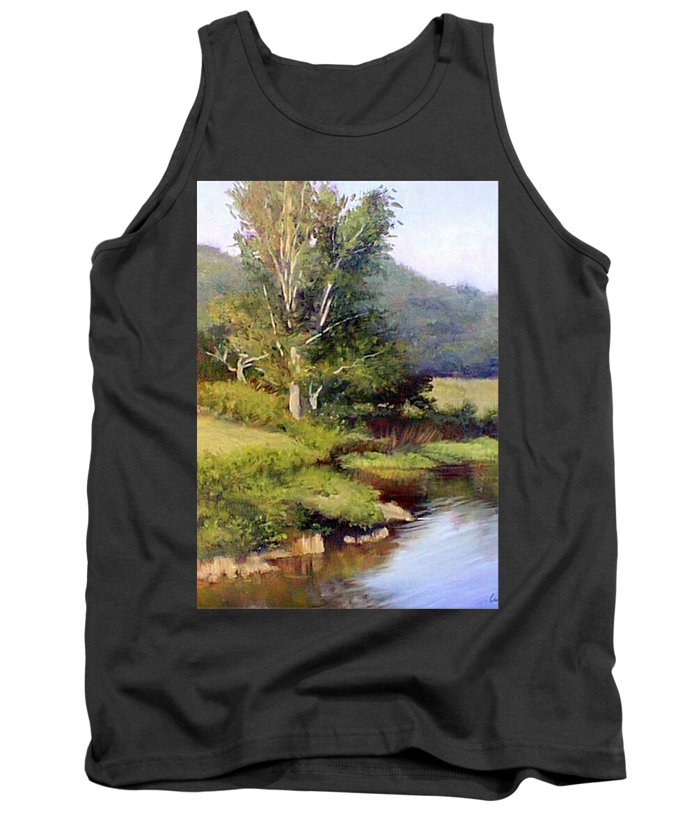 River Tank Top featuring the painting River's Edge by Marie Witte