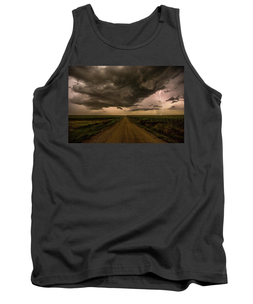 South Dakota Tank Top featuring the photograph Road to Chaos by Aaron J Groen