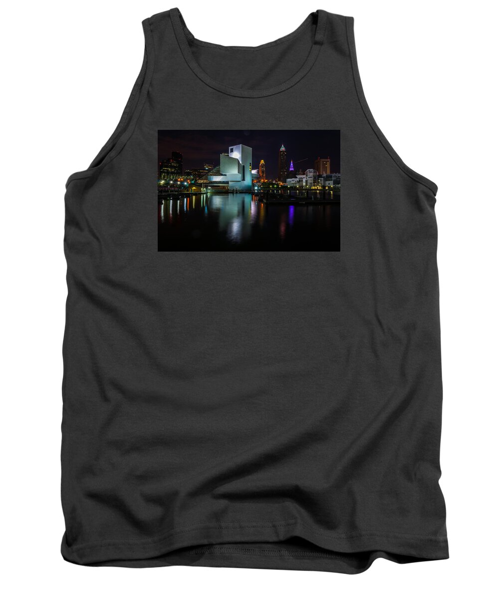 Cleveland Tank Top featuring the photograph Rock Hall Reflections by Stewart Helberg