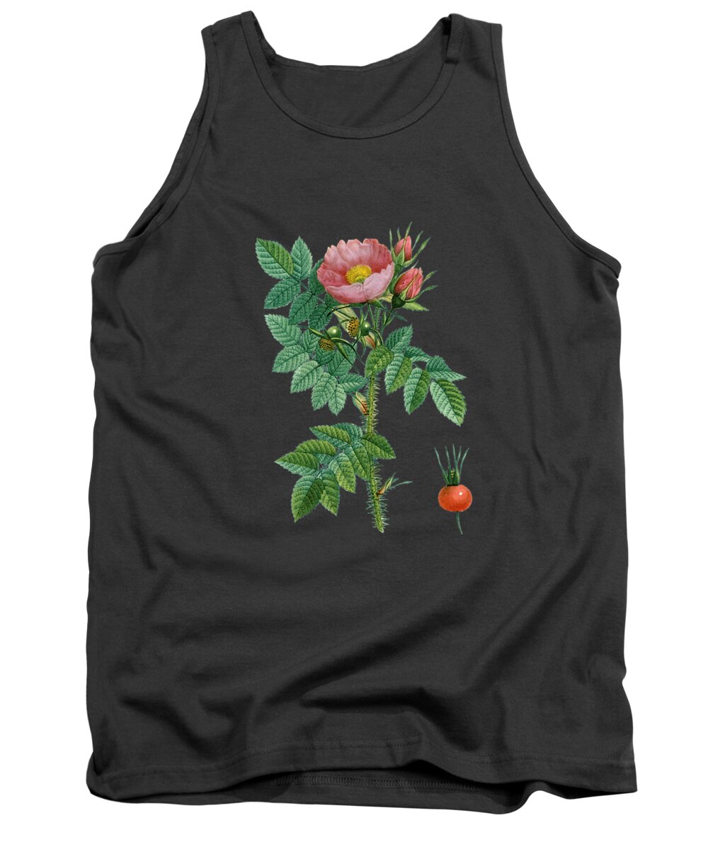 Rose Tank Top featuring the painting Rose9 by The one eyed Raven