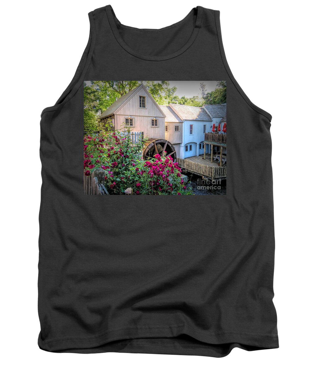 Roses Tank Top featuring the photograph Roses at the Plimoth Grist Mill by Janice Drew