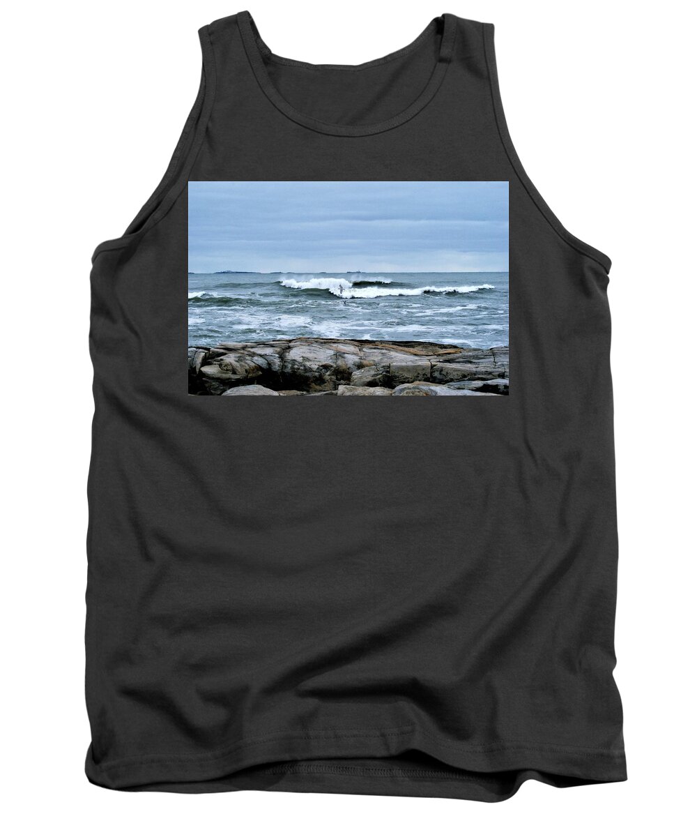 Ocean Tank Top featuring the photograph Rough seas 2 by Lois Lepisto