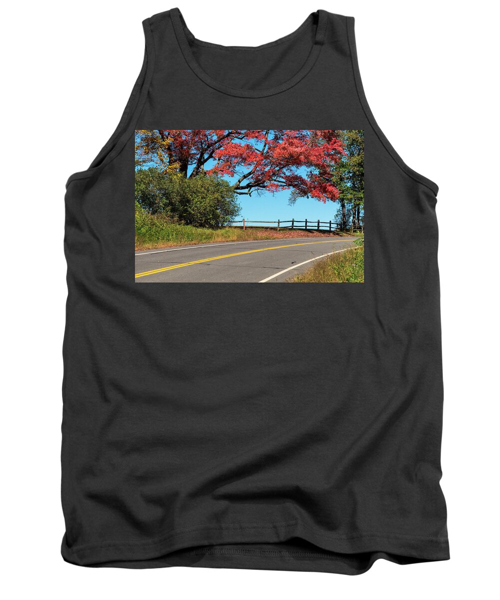 Vermont Autumn Tank Top featuring the photograph Route 5 Color by Tom Singleton