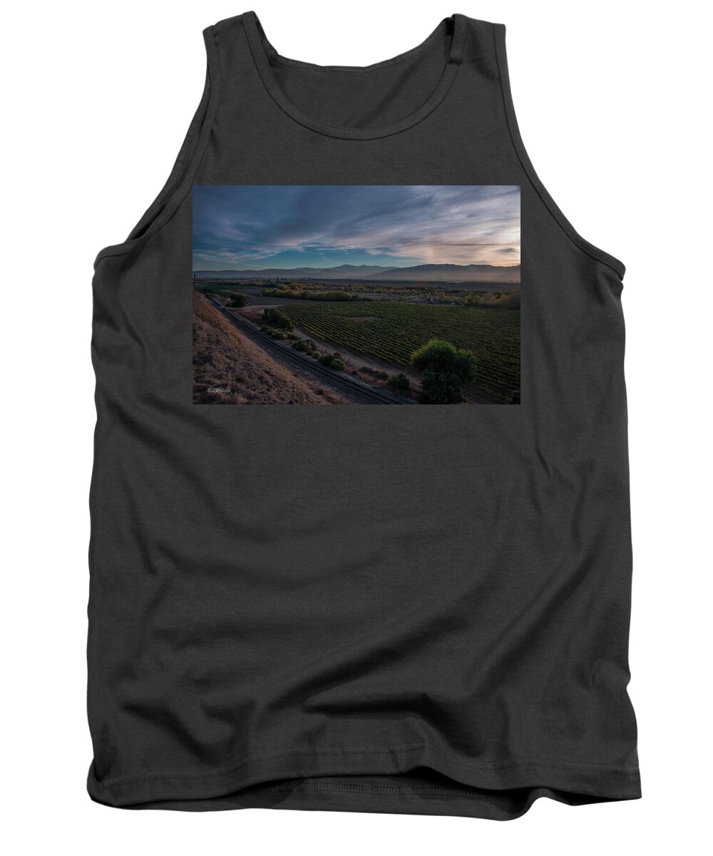 Central California Coast Tank Top featuring the photograph Salinas Valley Before Sundown by Bill Roberts