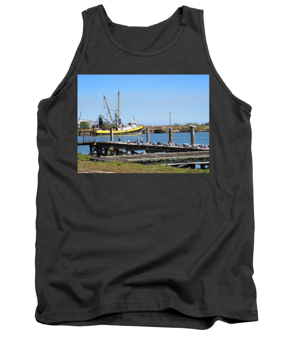 Shrimp Boat Tank Top featuring the photograph Salvador R by Keith Stokes