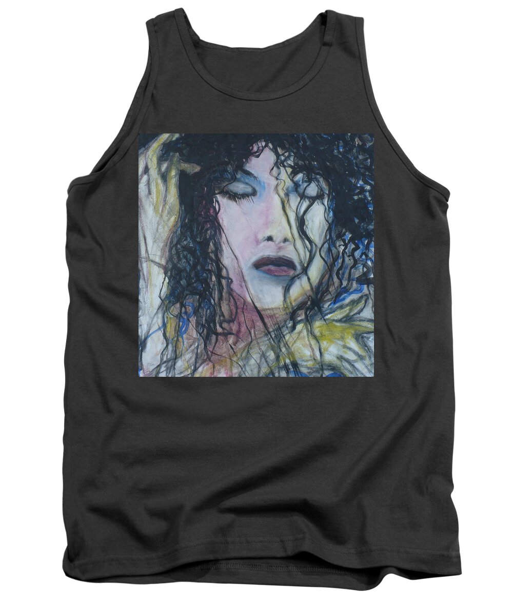 Painting Tank Top featuring the painting Satisfaction by Todd Peterson