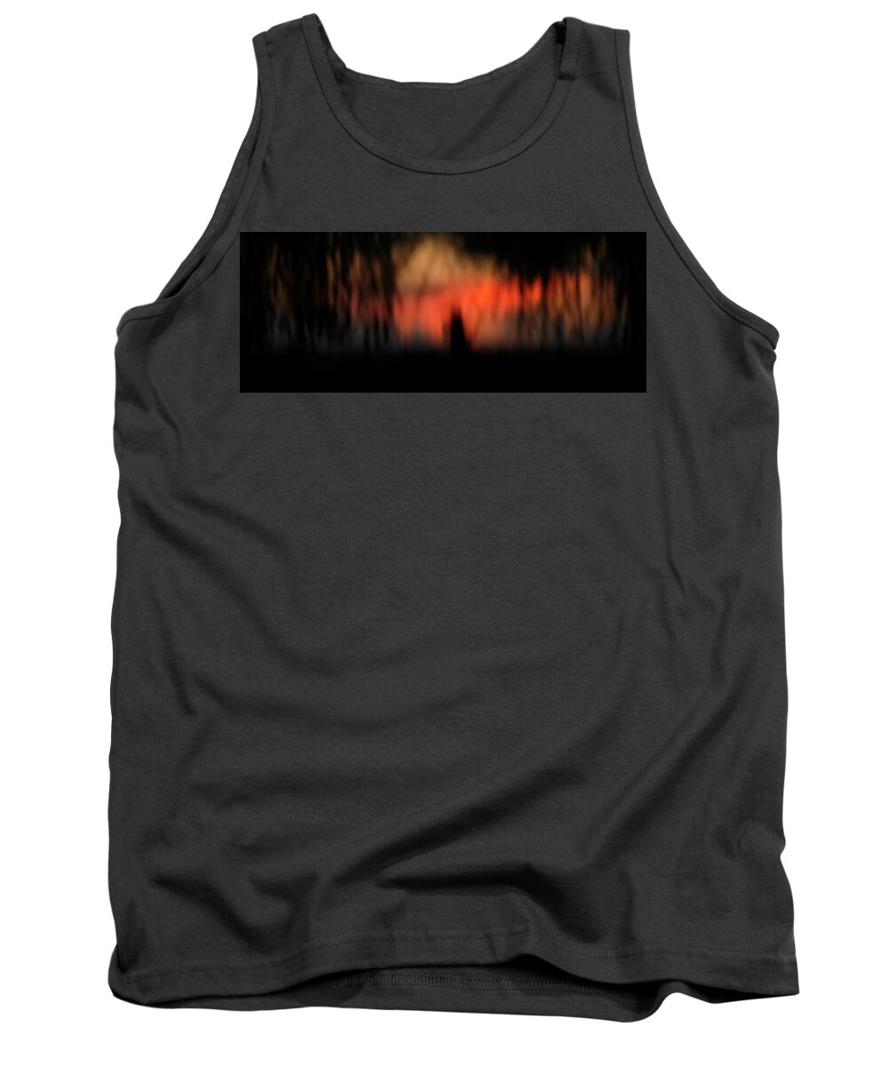 Abstract Expressionism Tank Top featuring the photograph Scary Nights by Marilyn Hunt