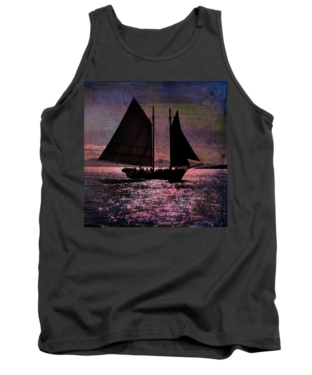 Windjammers Tank Top featuring the photograph Schooner Mercantile by Fred LeBlanc
