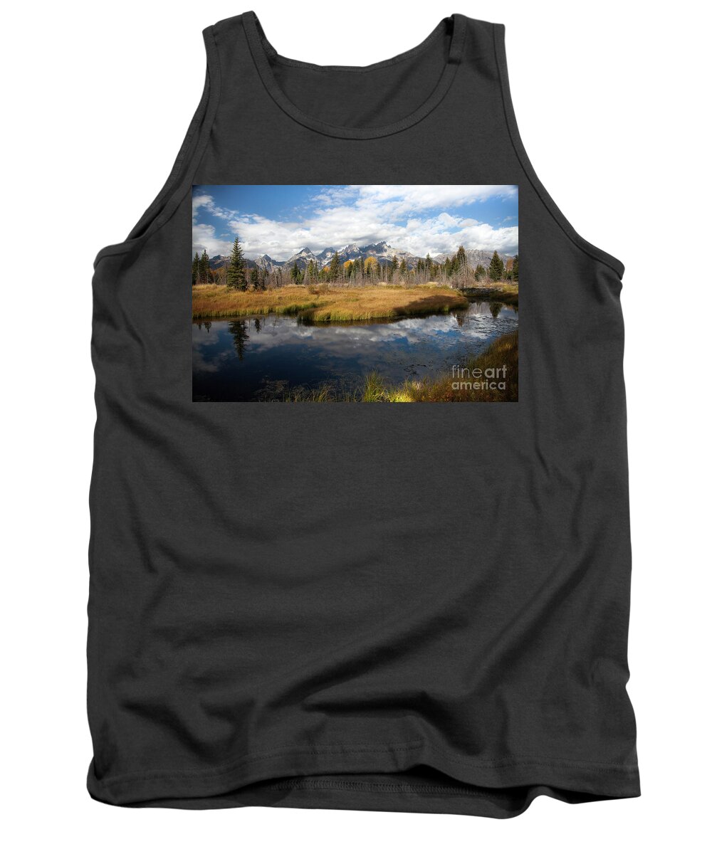 Schwabachers Landing Tank Top featuring the photograph Schwabachers Landing, Grand Teton National Park Wyoming by Greg Kopriva