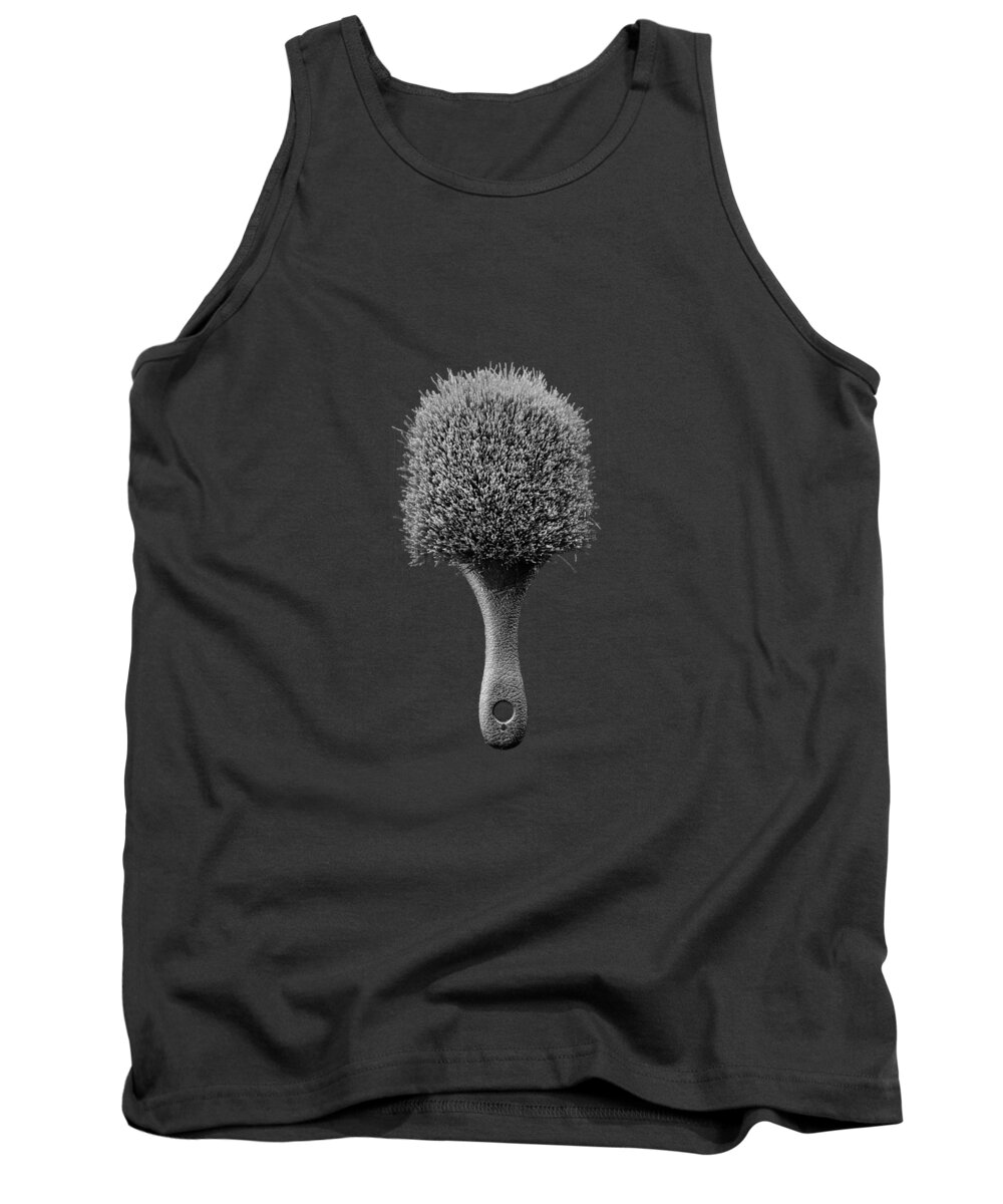 Art Tank Top featuring the photograph Scrub Brush UP BW by YoPedro