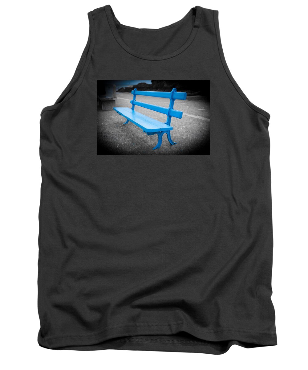 Bench Tank Top featuring the photograph Seaside Resting Place by Helen Jackson