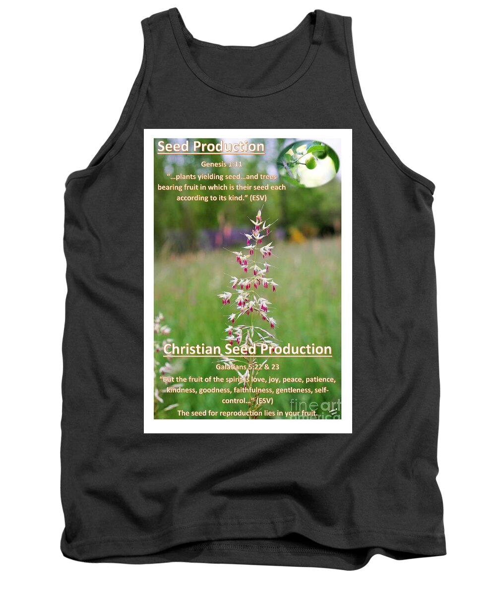 Seeds Tank Top featuring the photograph Seed Production by Merle Grenz