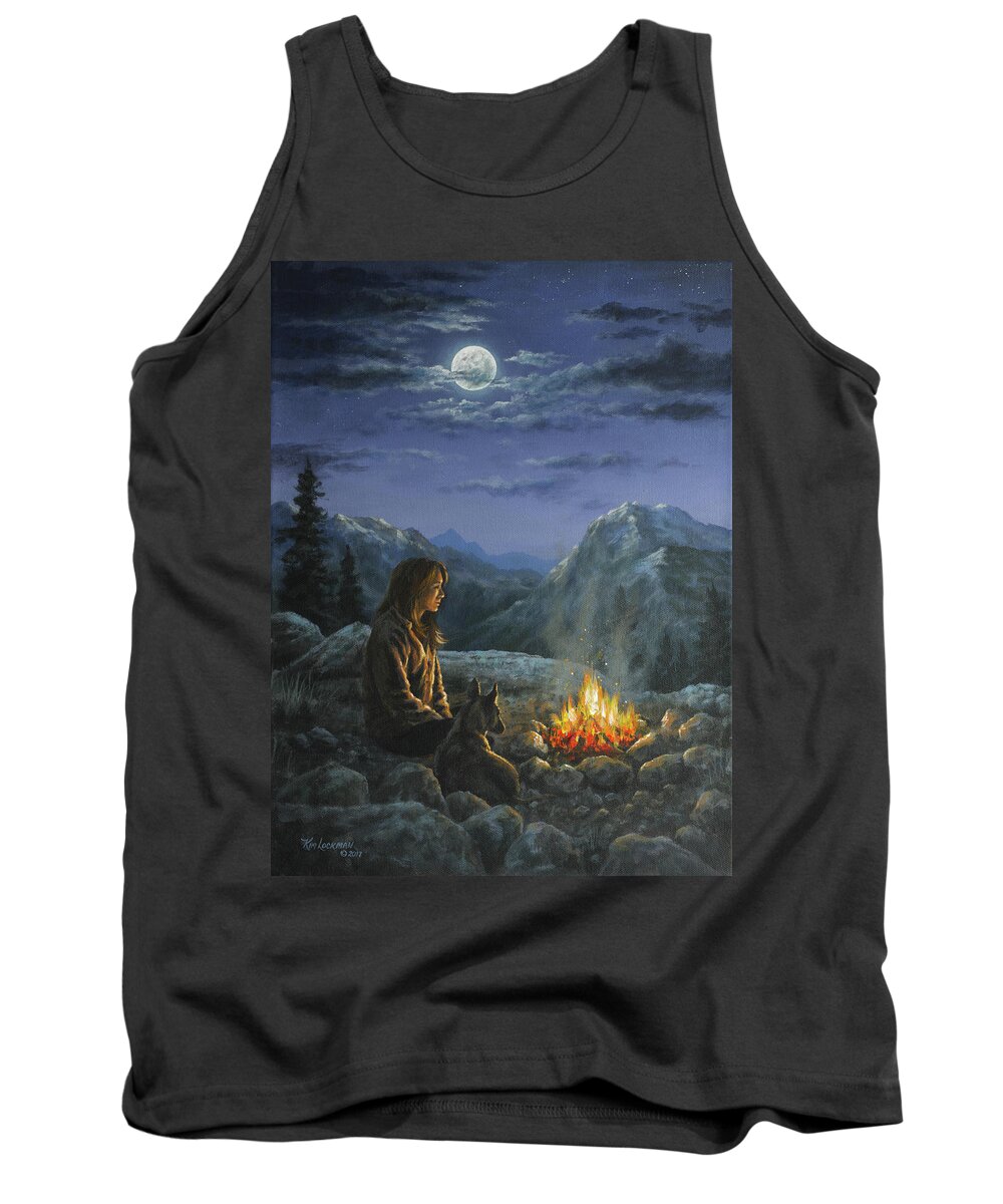 Woman Tank Top featuring the painting Seeking Solace by Kim Lockman