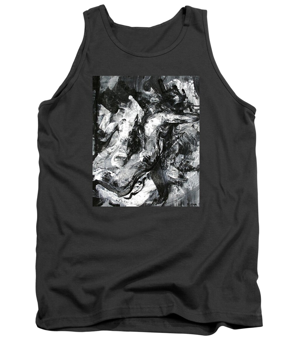 Serpent Tank Top featuring the painting Serpent Rider by Jeff Klena
