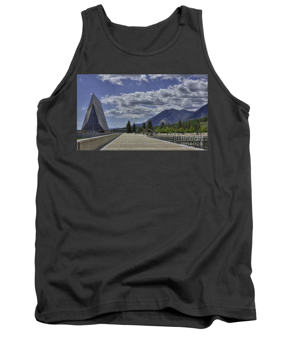 United States Air Force Academy Tank Top featuring the photograph Seventeen Spires by David Bearden