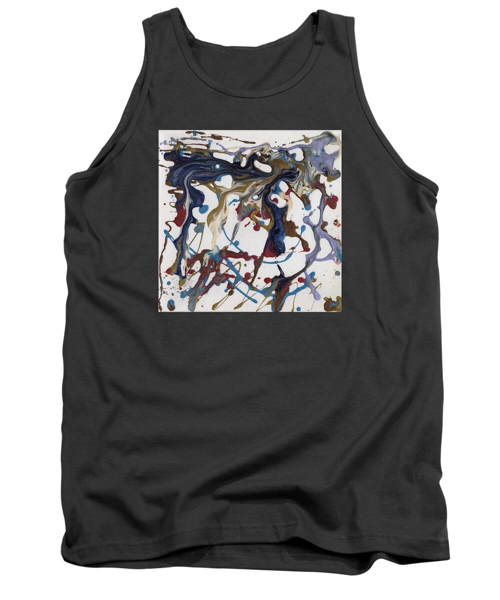 Seventh Tank Top featuring the painting Seventh Seal by Phil Strang