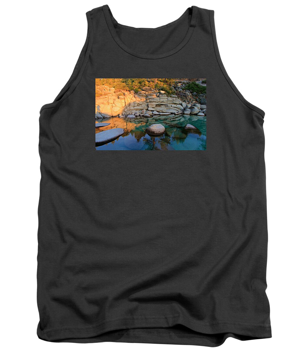 Lake Tahoe Tank Top featuring the photograph Shadow Selfie by Sean Sarsfield