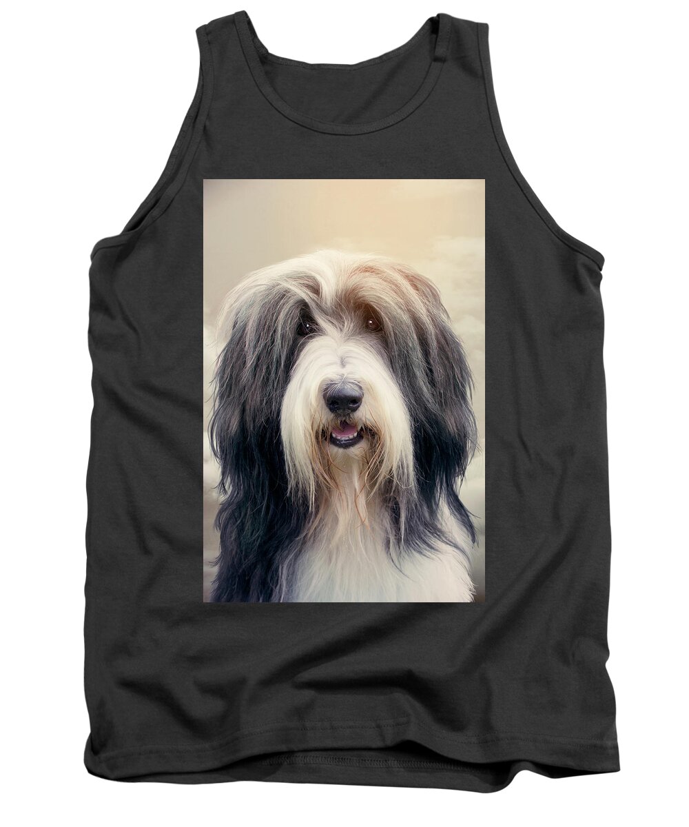 Dog Tank Top featuring the photograph Shaggy Dog by Ethiriel Photography
