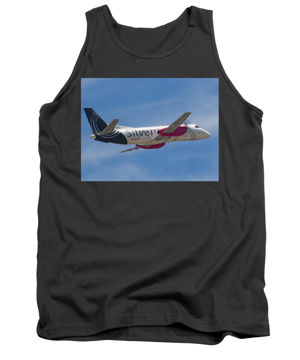 Silver Tank Top featuring the photograph Silver Airways by Dart Humeston