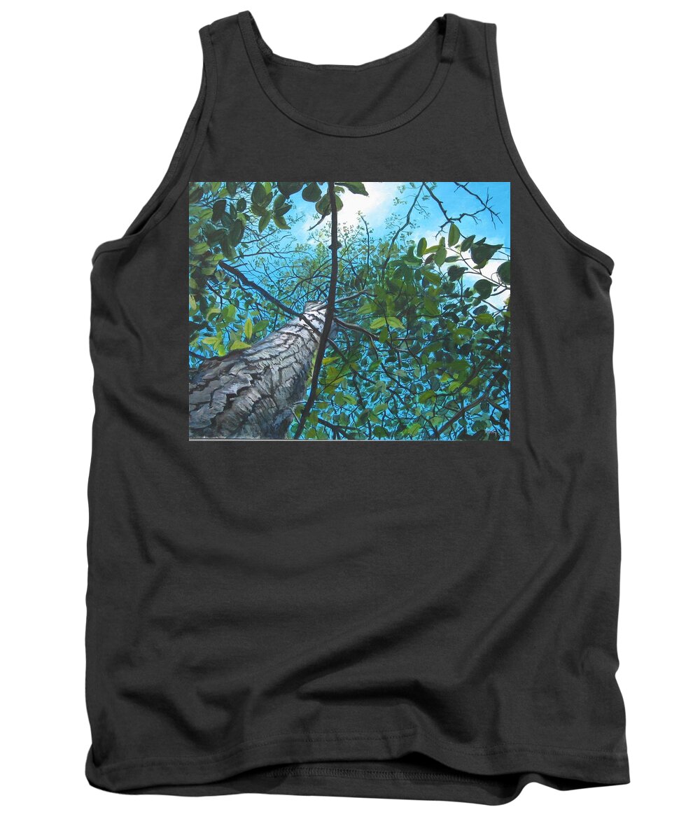 Landscape Tank Top featuring the painting Skyward by William Brody