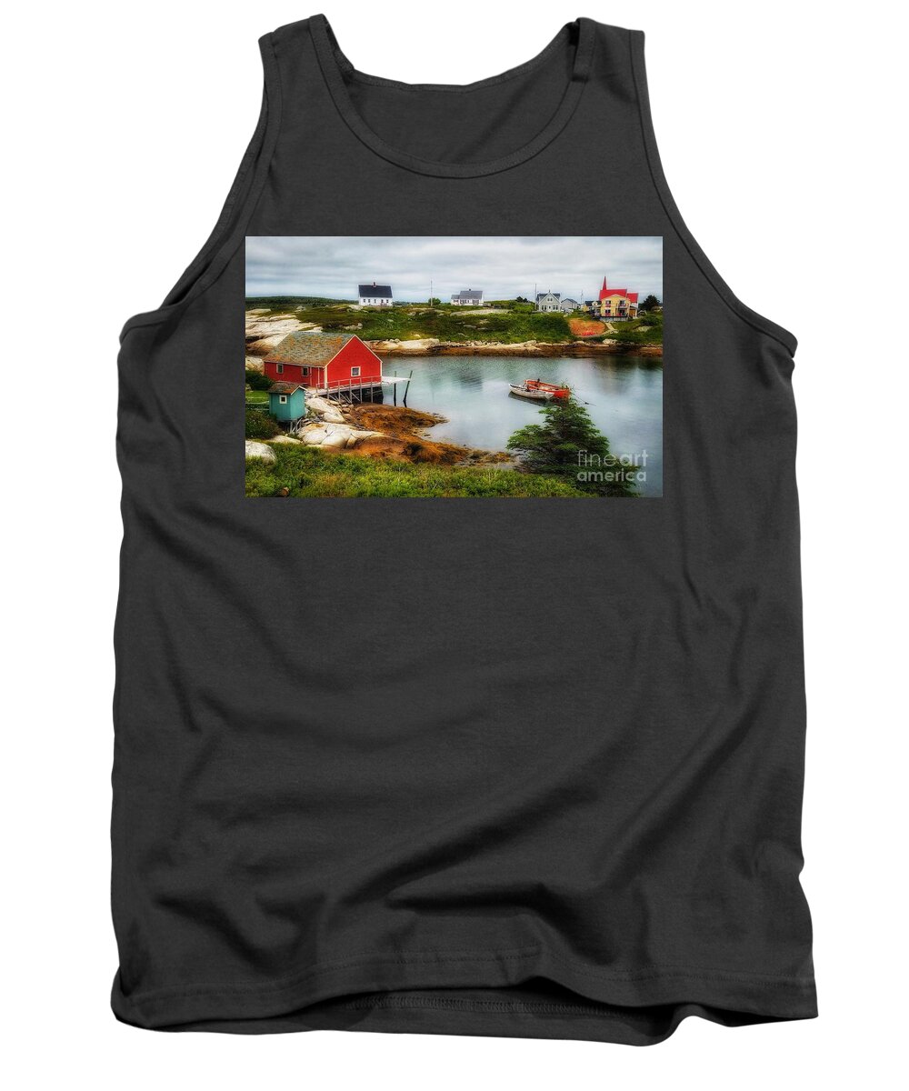 Seascape Tank Top featuring the photograph Sleepy Seascape by Mary Capriole