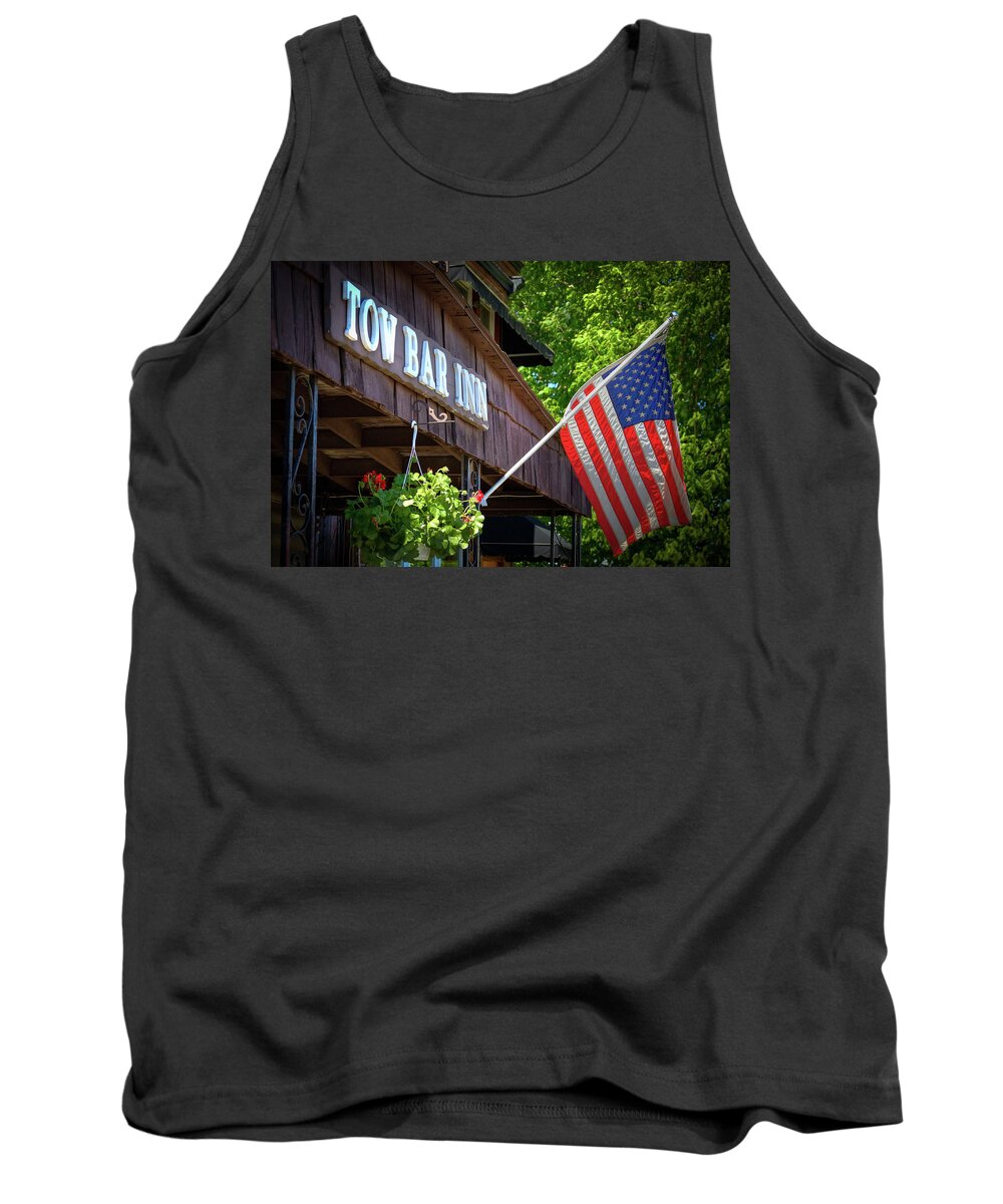 Small Town Patriotism Tank Top featuring the photograph Small Town Patriotism by David Patterson