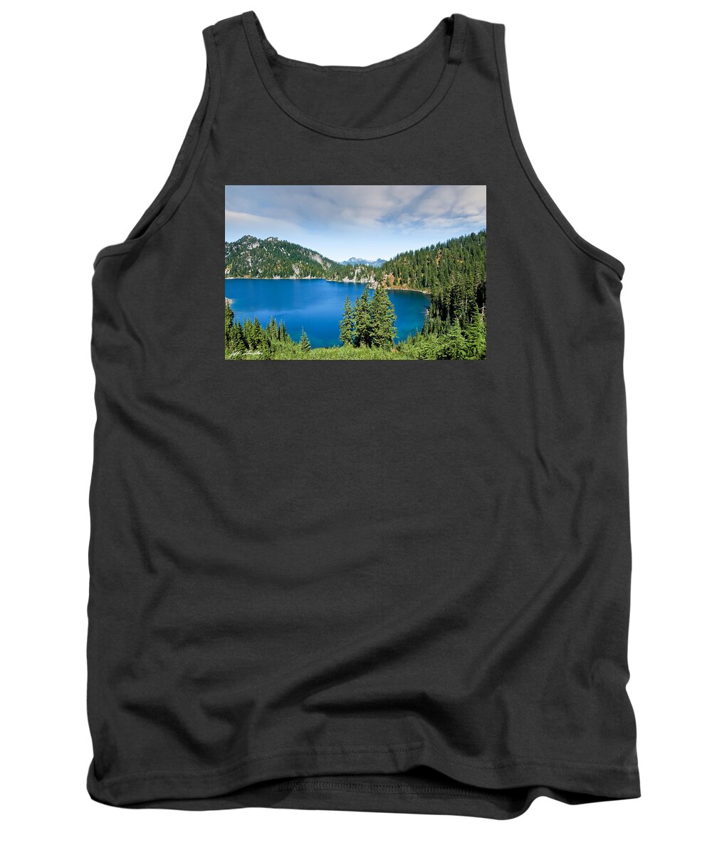 Alpine Tank Top featuring the photograph Snow Lake by Jeff Goulden
