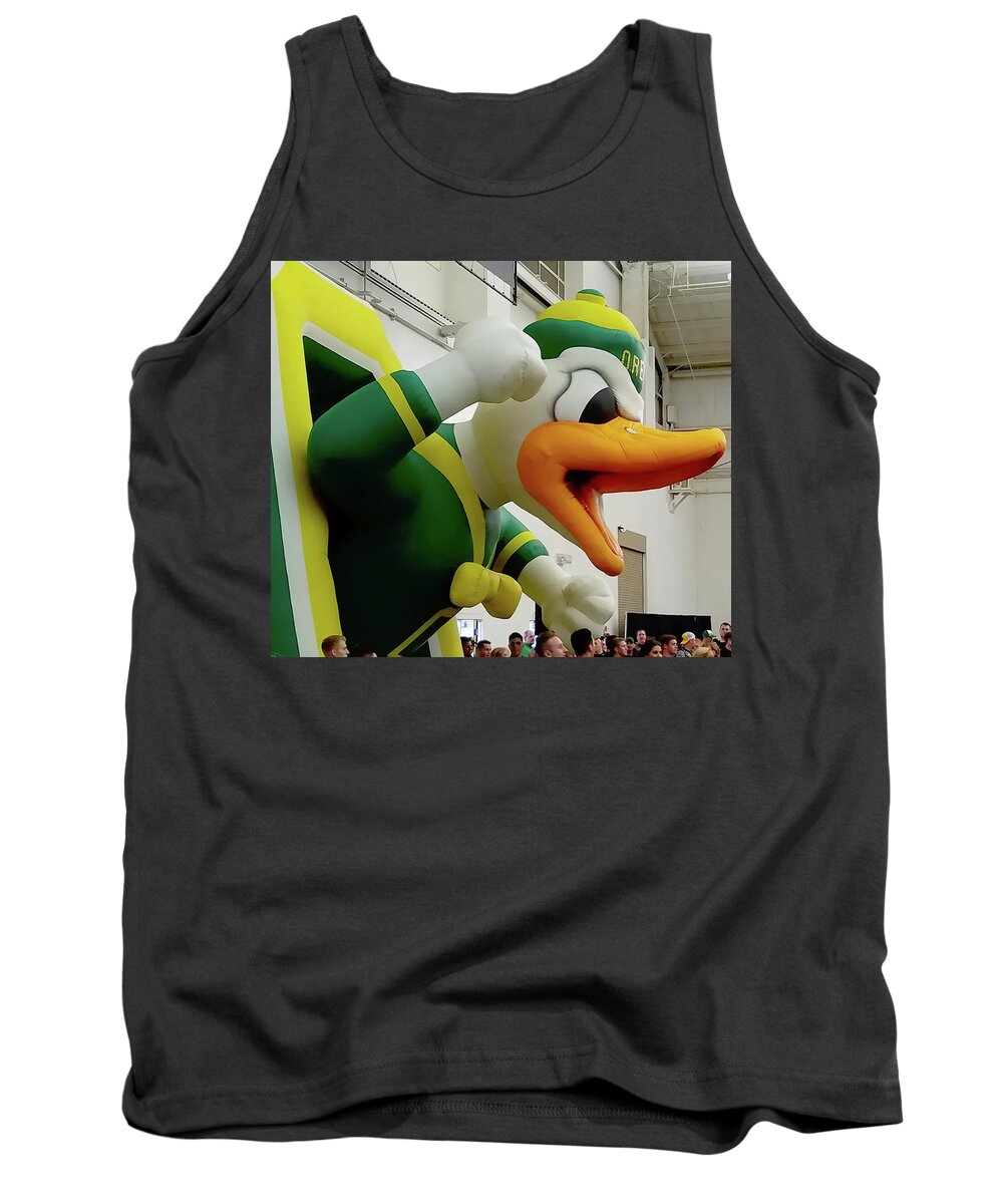 Football Tank Top featuring the photograph Soft Duck by Jerry Sodorff