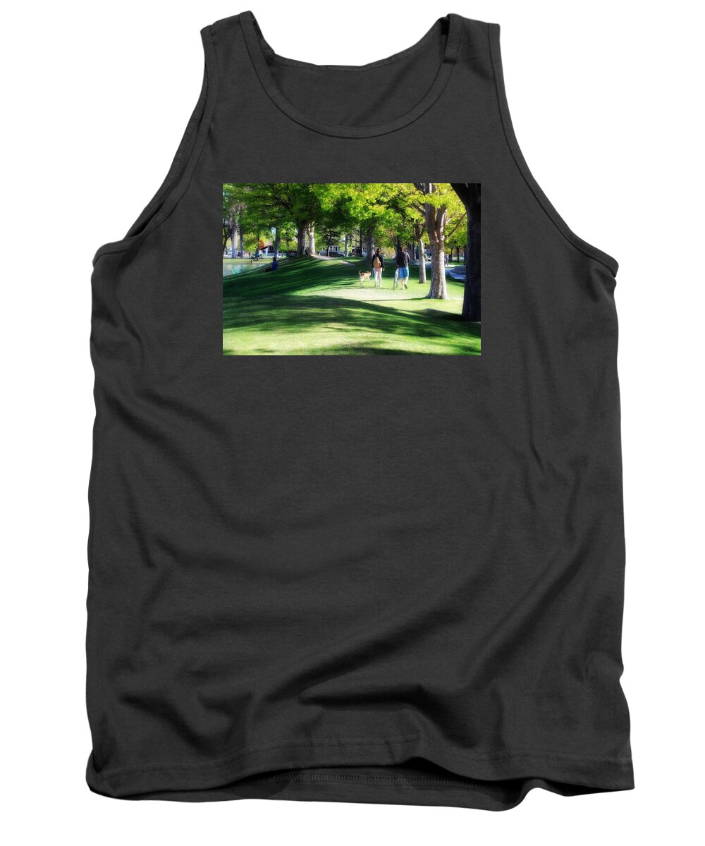 Walk In The Park Tank Top featuring the photograph Soft Walk in the Park by Buck Buchanan