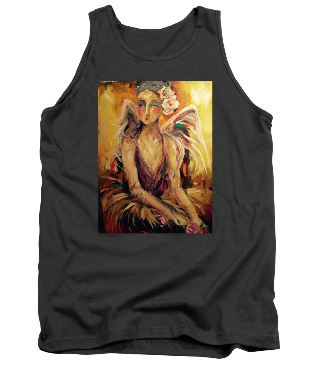 Dancer Tank Top featuring the painting Solo by Heather Roddy
