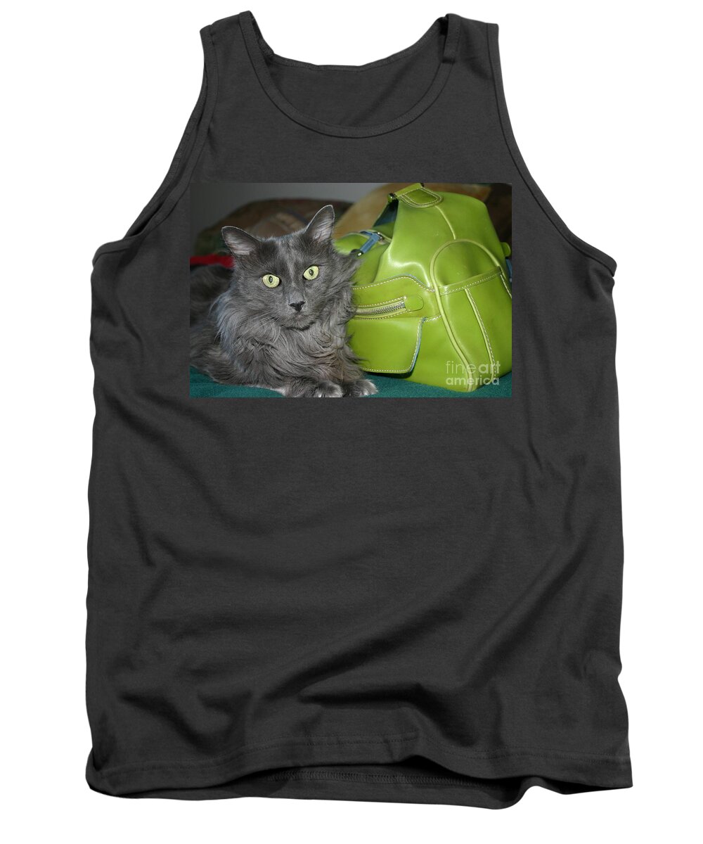 Green Tank Top featuring the photograph Someone say green? by Marie Neder