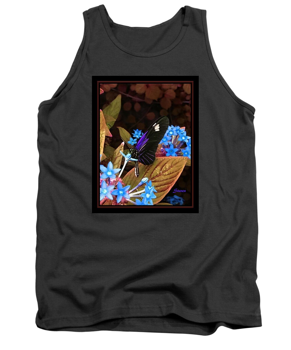 Butterfly Tank Top featuring the photograph Something Sweet by Steven Lebron Langston