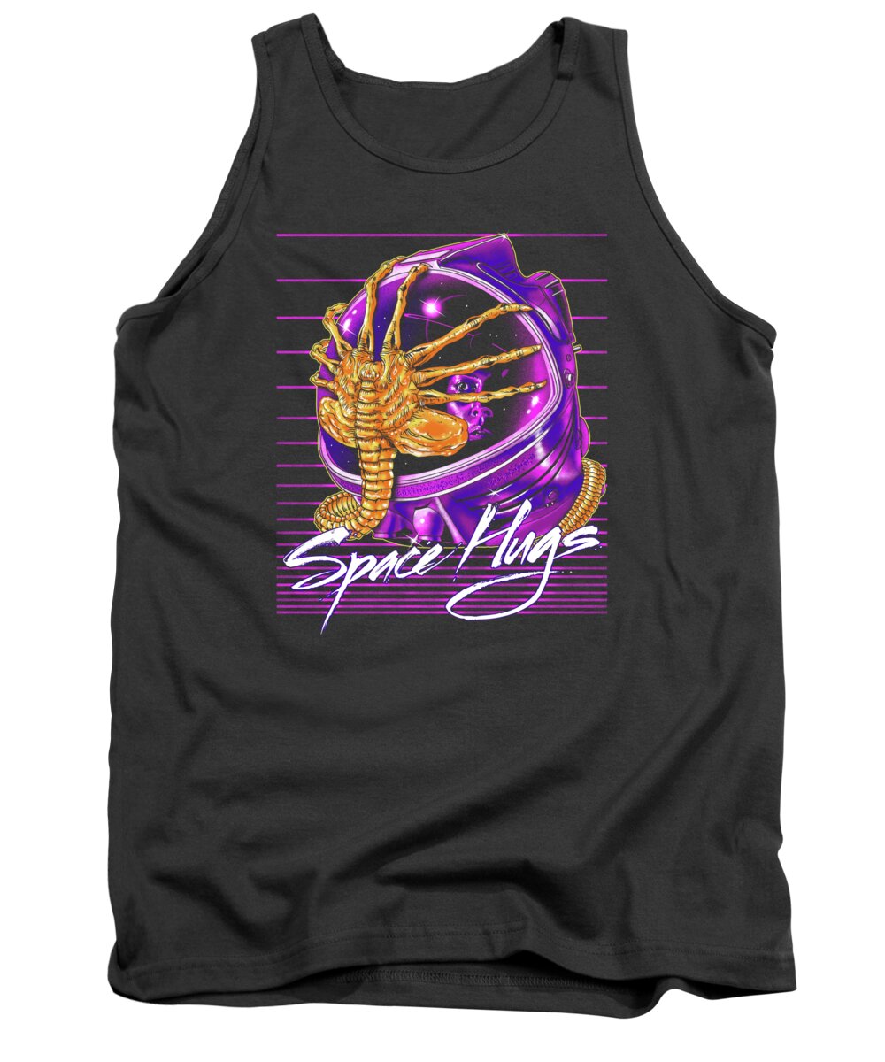 Zerobriant Tank Top featuring the digital art Space Hugs by Zerobriant Designs