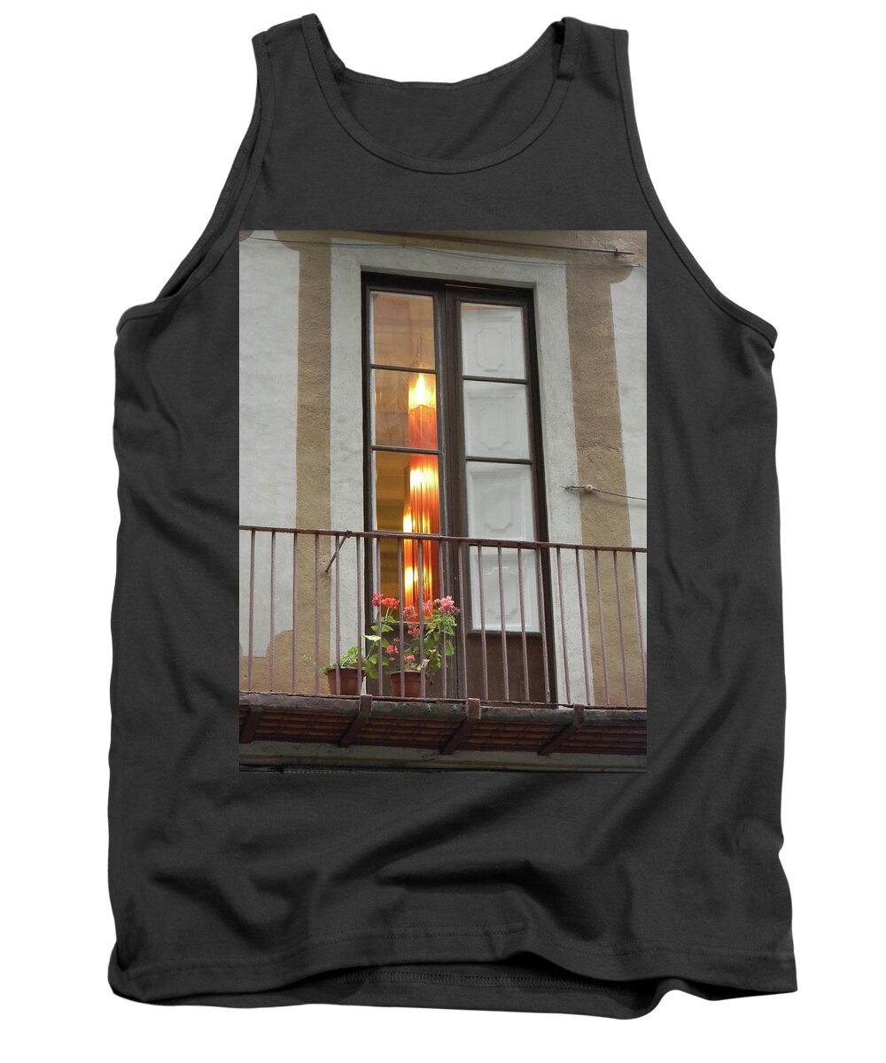 Barcelona Tank Top featuring the photograph Spanish Siesta by Marwan George Khoury