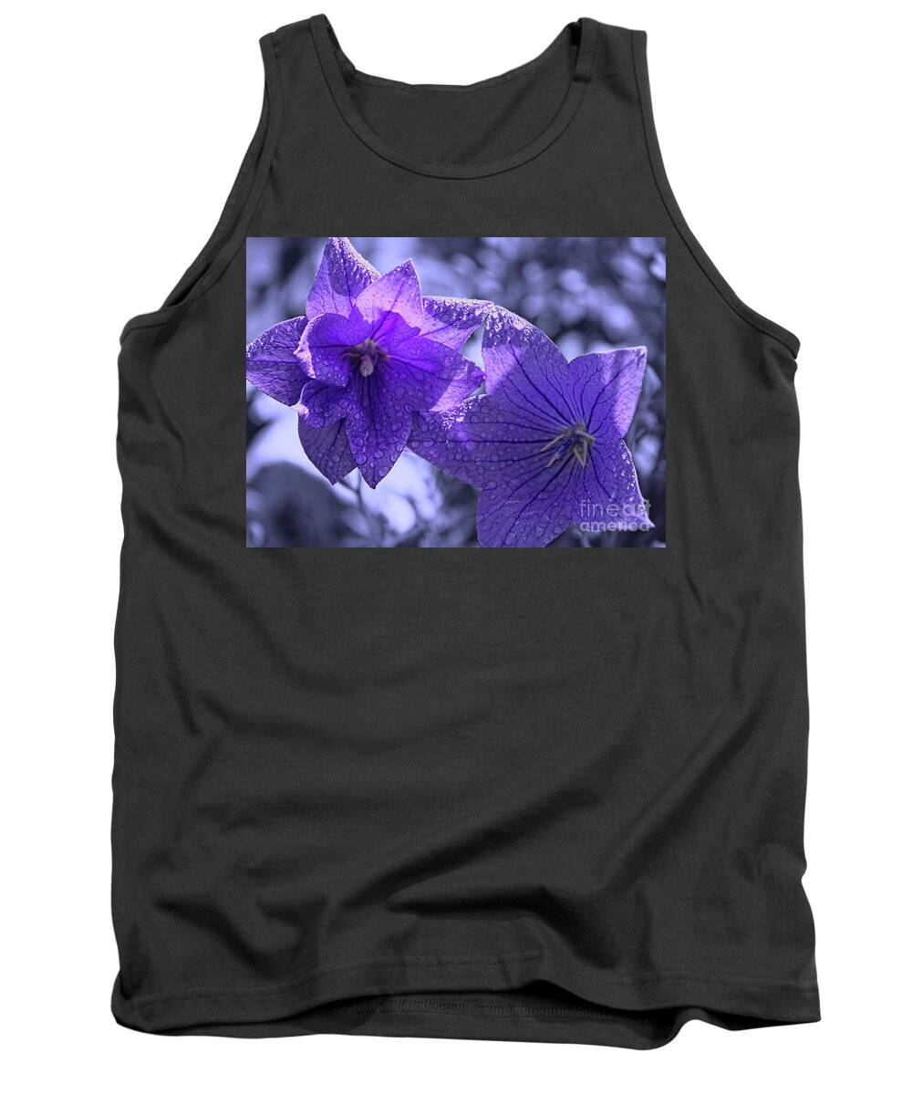 Purple Balloon Flowers Tank Top featuring the photograph Spring Hope by Cathy Beharriell