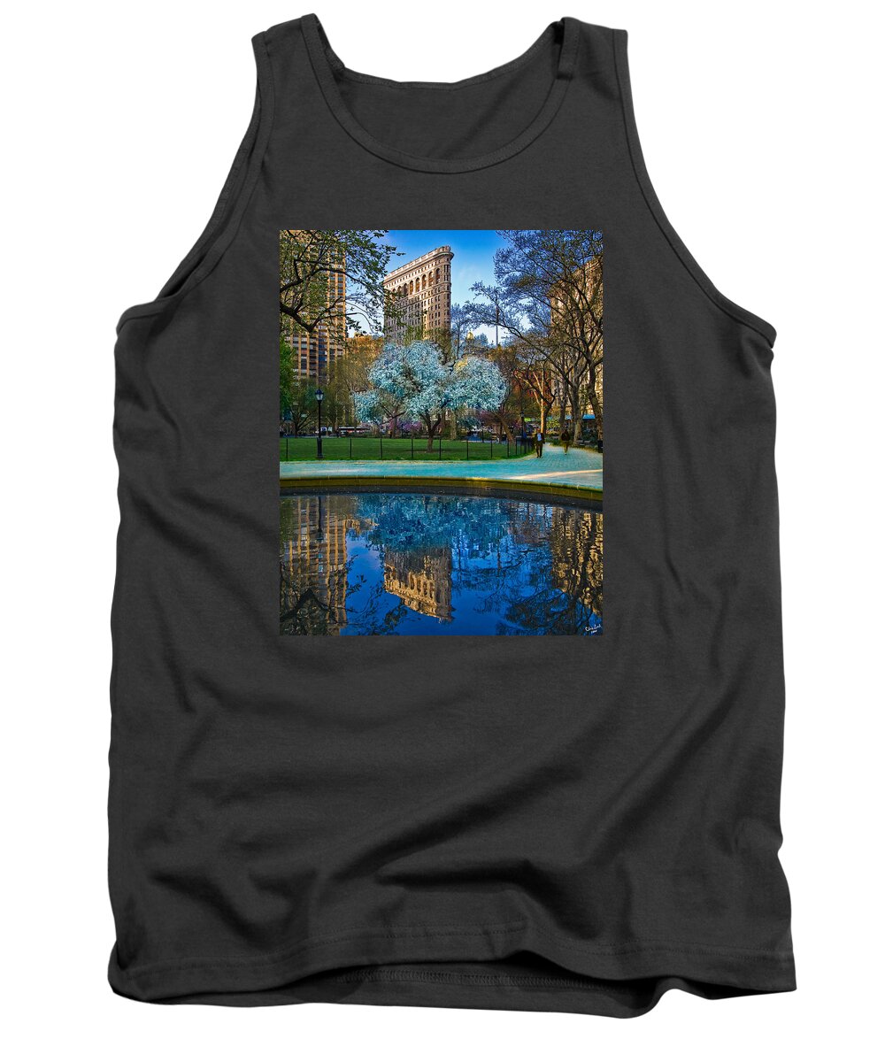 Flatiron Tank Top featuring the photograph Spring In Madison Square Park by Chris Lord