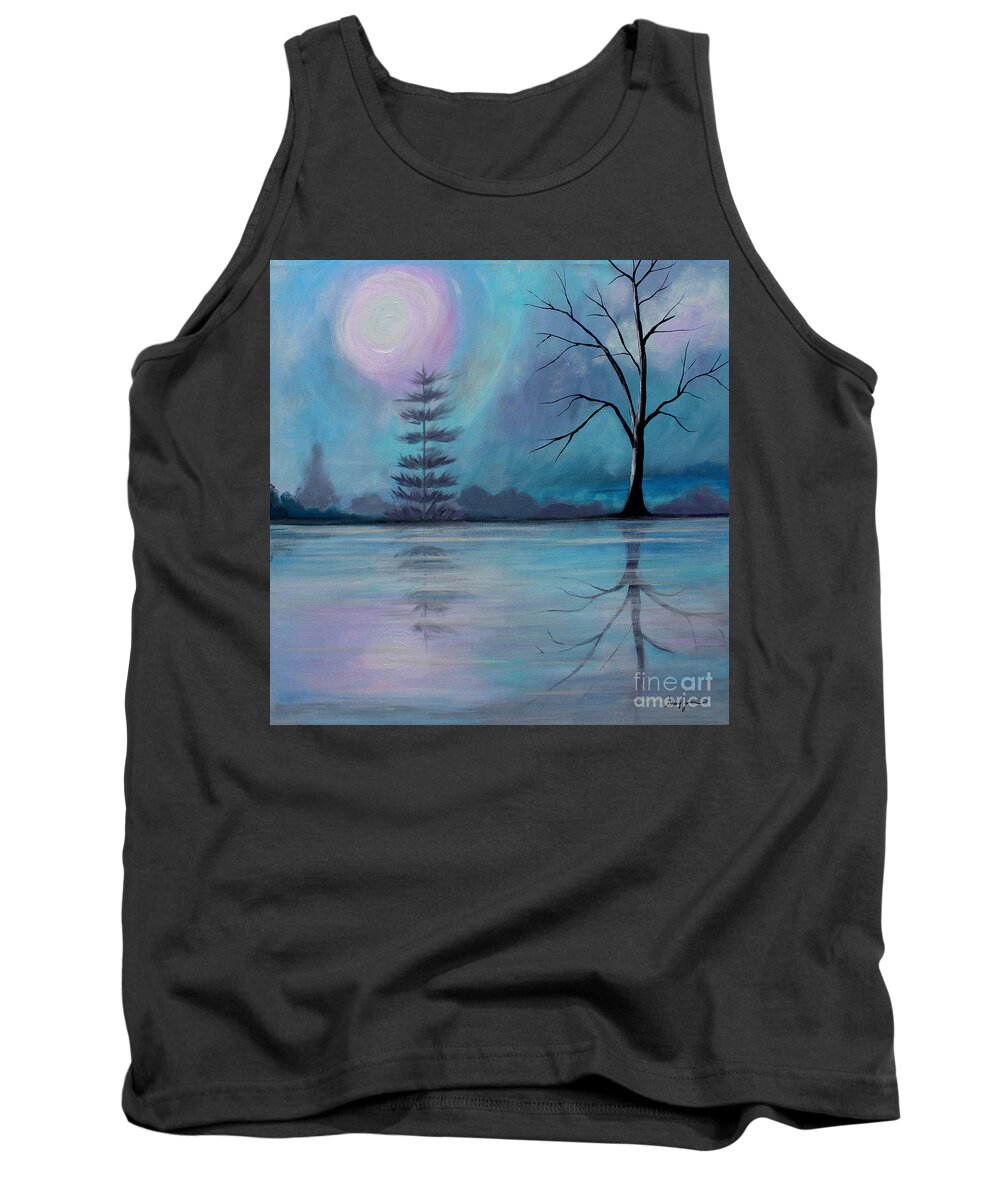 Spring Tank Top featuring the painting Spring Morning by Stacey Zimmerman