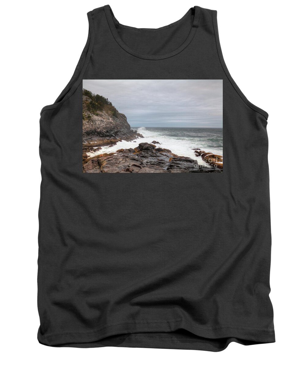 Monhegan Island Tank Top featuring the photograph Squeaker Cove by Tom Cameron