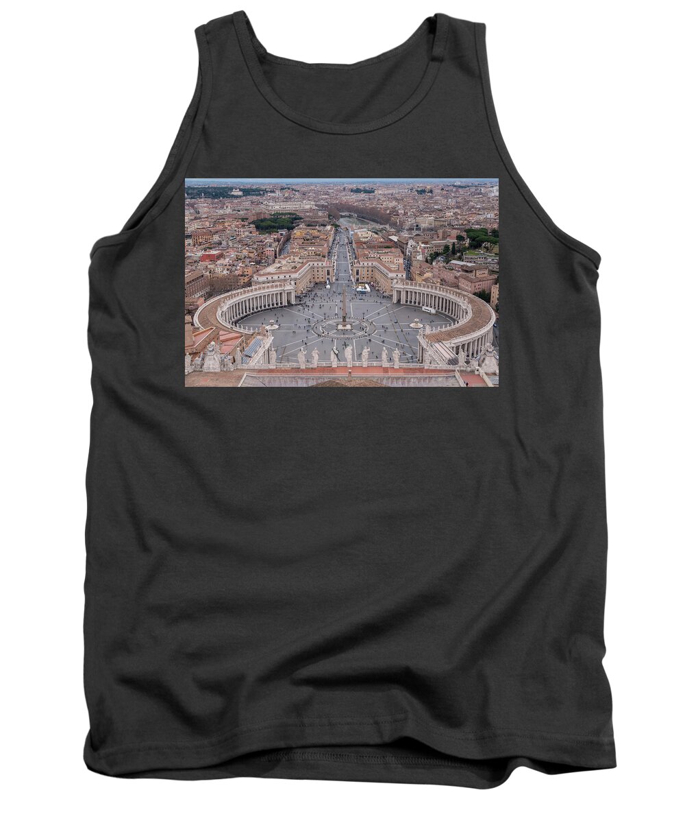 St. Peter's Square Tank Top featuring the photograph St. Peter's Square by Sergey Simanovsky