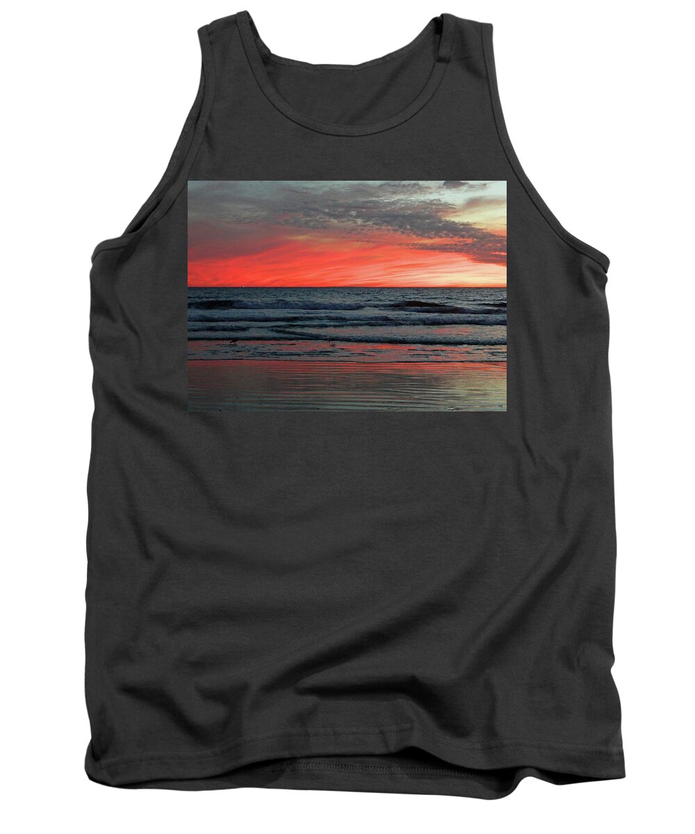 Sunset Tank Top featuring the photograph State Of Mind by Everette McMahan jr