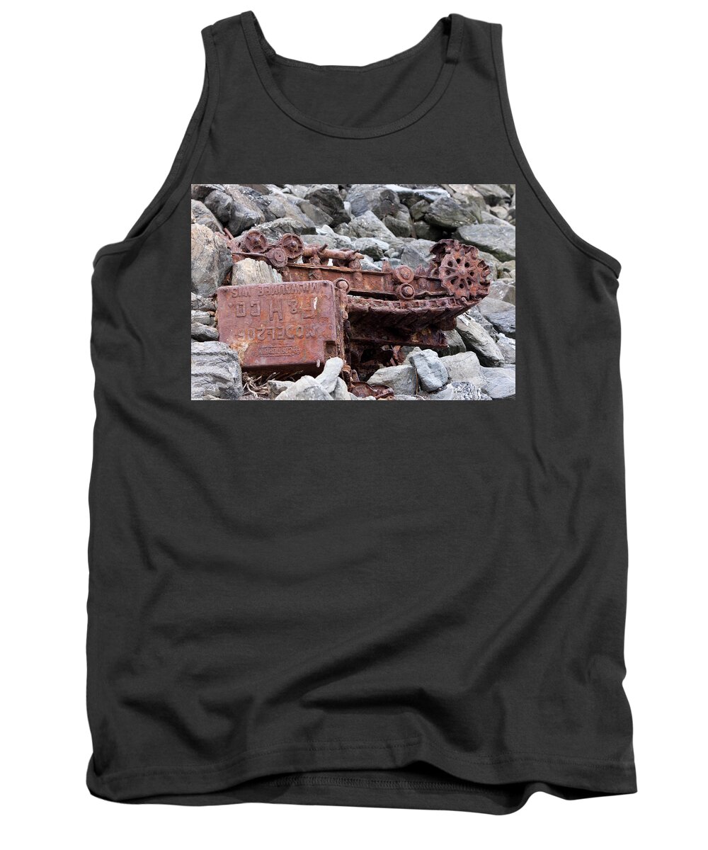 Railway Chassis Tank Top featuring the photograph Steam Shovel Number One by Kandy Hurley