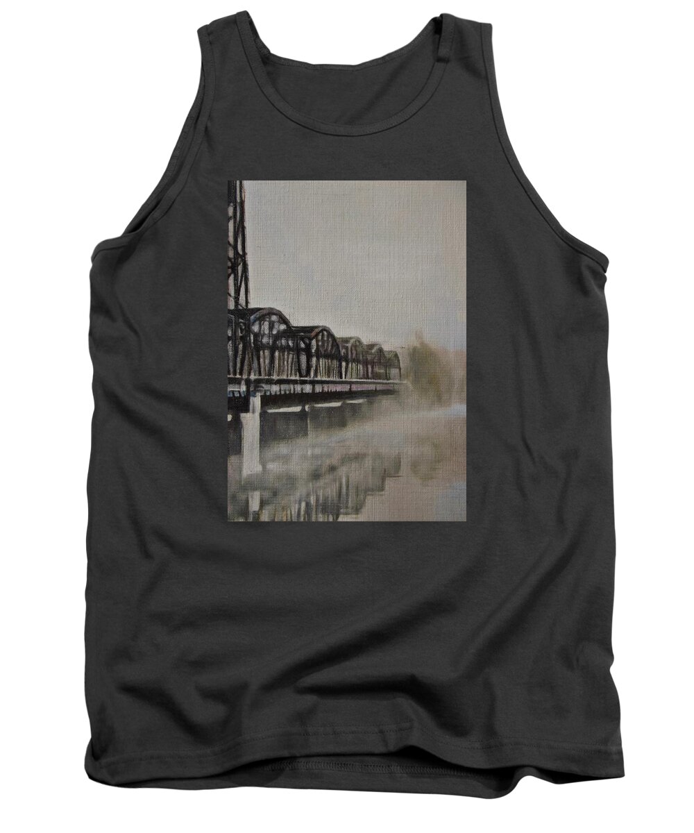 Stillwater Minnesota Tank Top featuring the painting Stillwater by Cara Frafjord